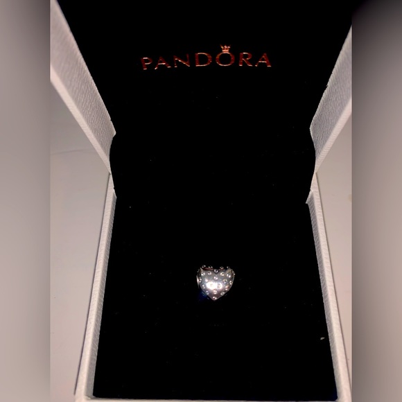 Sparkle of Love, Shimmering Heart Charm/S925 ale Sterling Silver/Pandora - Picture 2 of 2